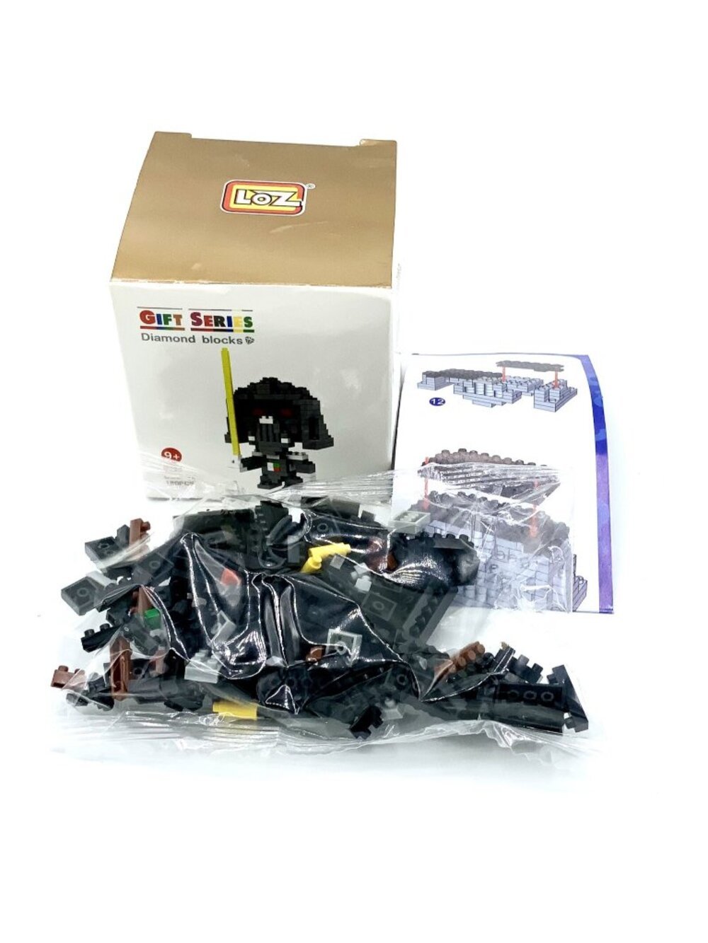 5 Lots LOZ Diamond Blocks Darth Bader Figure Series Micro 180 PCS New Damage Box